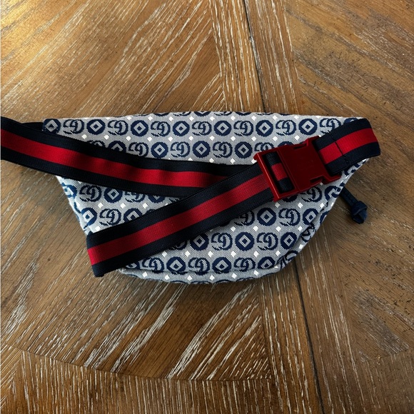 Authentic Gucci Kids jacquard logo-patch belt bag! Blue! Kids luxury! - Picture 4 of 11